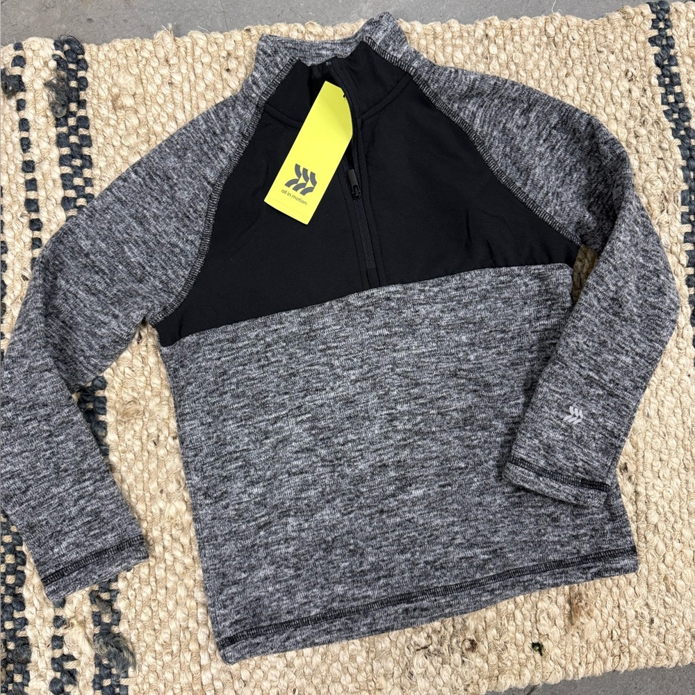 ⭐️Boy Long Sleeve 1/4 Zip Pullover Fleece Sweatshirt‎